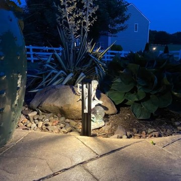 12-Pack Low Voltage Path Lights, 3W LED Landscape Pathway Lights, Outdoor Landscape Lighting for Driveway, Garden, Aluminum, 12-24V AC/DC, ETL Listed, IP65 Waterproof, 3000K Warm White, Black